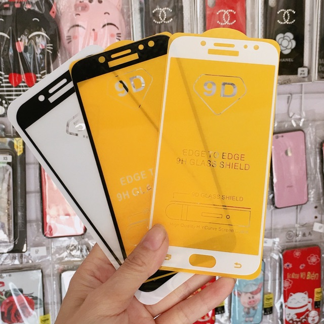 Cường lực Full màn J7 Pro kèm Phụ kiện