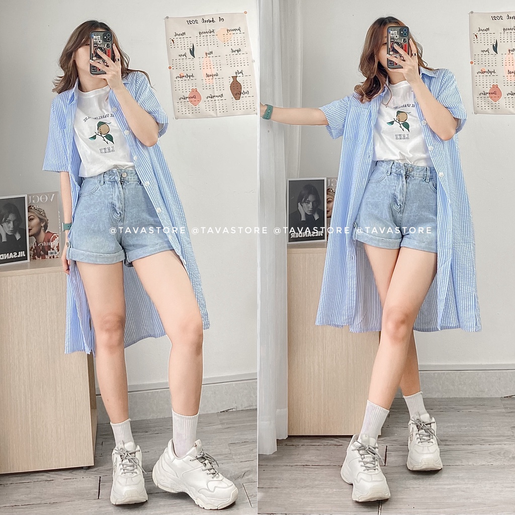Đầm sơmi kẻ sọc 5150