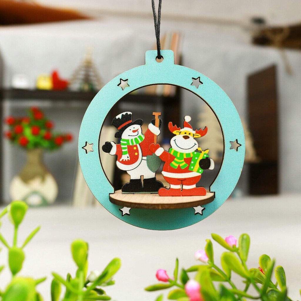 Phụ kiện treo noel 3D xinh xắn làm quà cho trẻ em