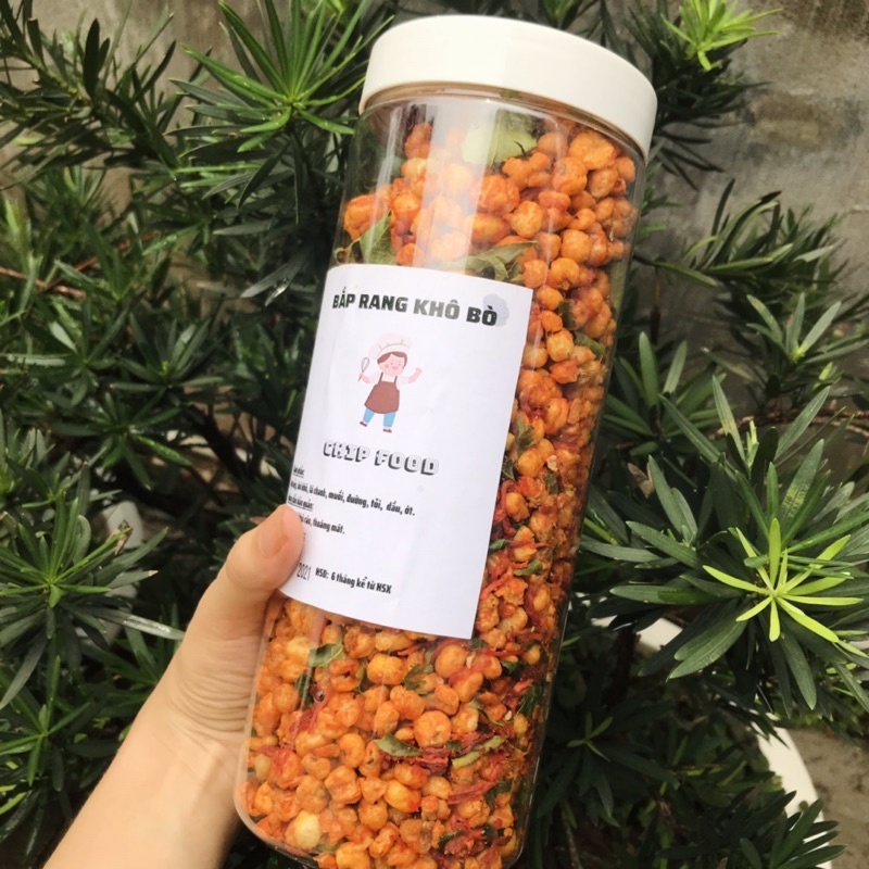 Bắp Rang Khô Bò Hũ 500g ChipFood | Hàng Chuẩn Bảo Đảm Chất Lượng | Hoàn Trả 100% Nếu Không Như Mô Tả | Ăn Vặt Hà Nội