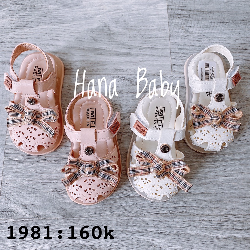 Dép Sandal quai dán bé gái dưới 5 tuổi