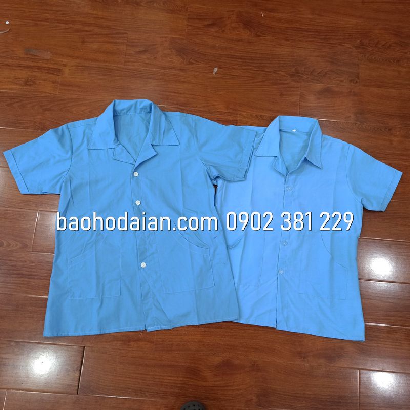 Áo tạp vụ, áo lao công, áo nhân viên vệ sinh phòng khám, khách sạn, thẩm mỹ viện