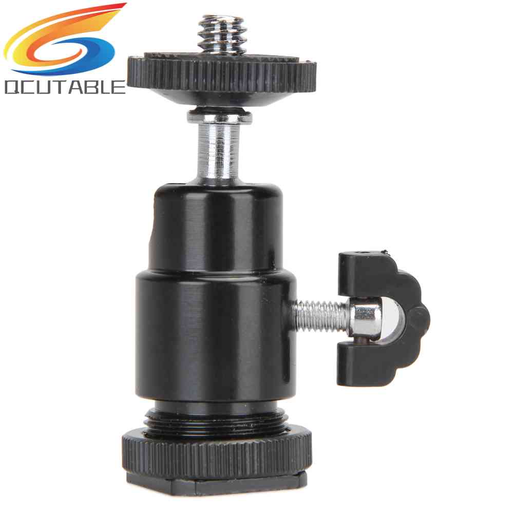 360° Giá Đỡ Hotshoe Xoay Được Vít 1 / 4 &quot;Cho Máy Ảnh DSLR