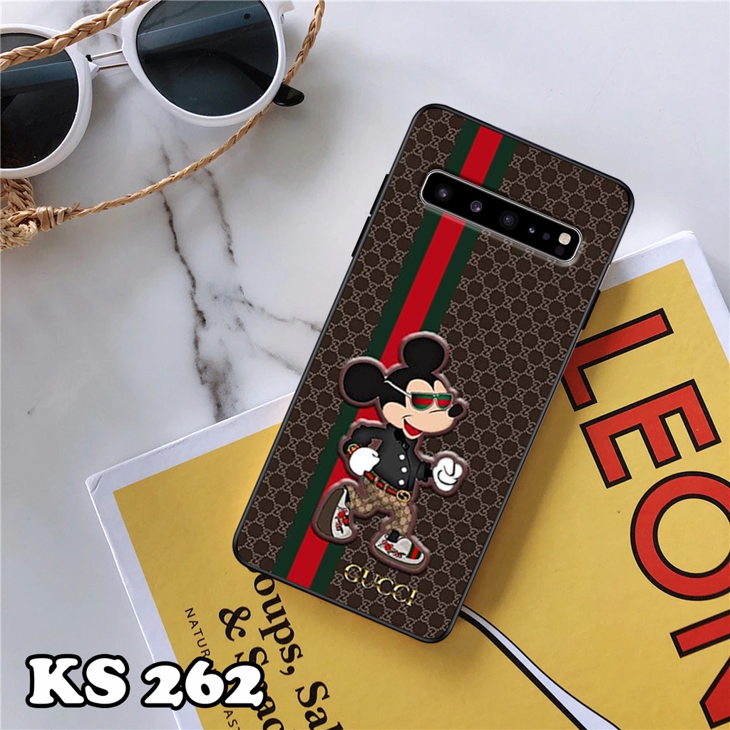 Ốp lưng Samsung S10 - S10 Plus - S10 5G - S10 Lite - S10e - Ốp Samsung in hình ＧＵＣＣＩcực sang trọng - Lưng nhám viền TPU