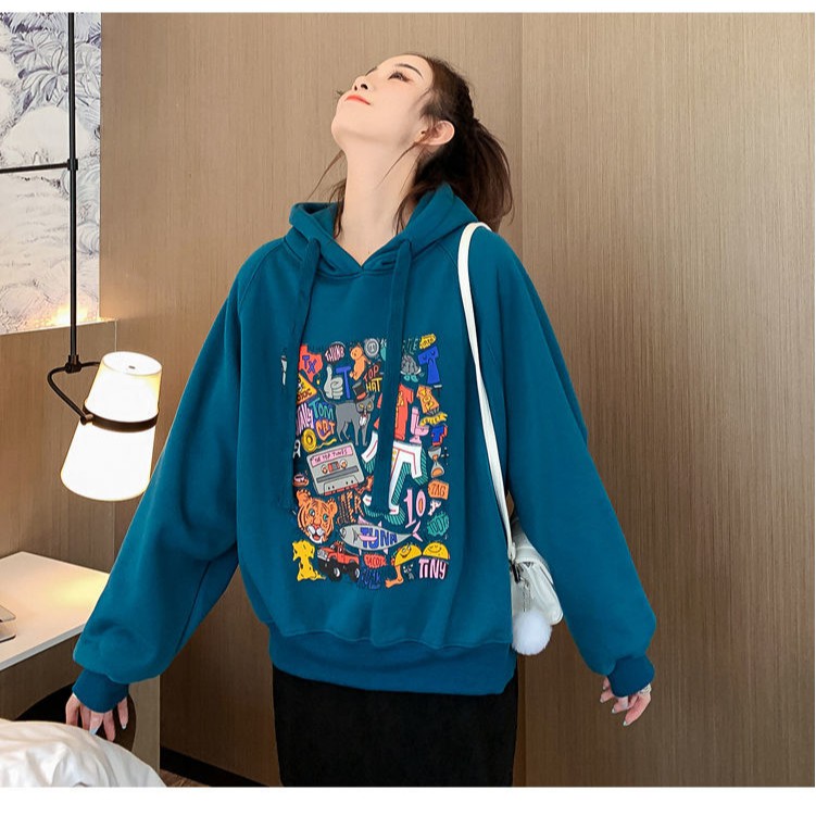 Áo Hoodie Nữ Chất Nỉ Đẹp Thời Trang Hàn Quốc In Họa Tiết Nhiều Màu | BigBuy360 - bigbuy360.vn