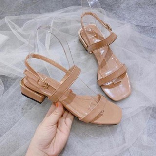 Sandal nữ đế bệt free ship 2 quai mảnh da bóng cực xinh