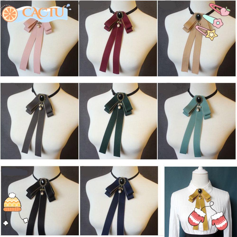 Nơ Cài Áo Nhiều Màu Sắc Phong Cách Vintage Thanh Lịch Dành Cho Nữ
