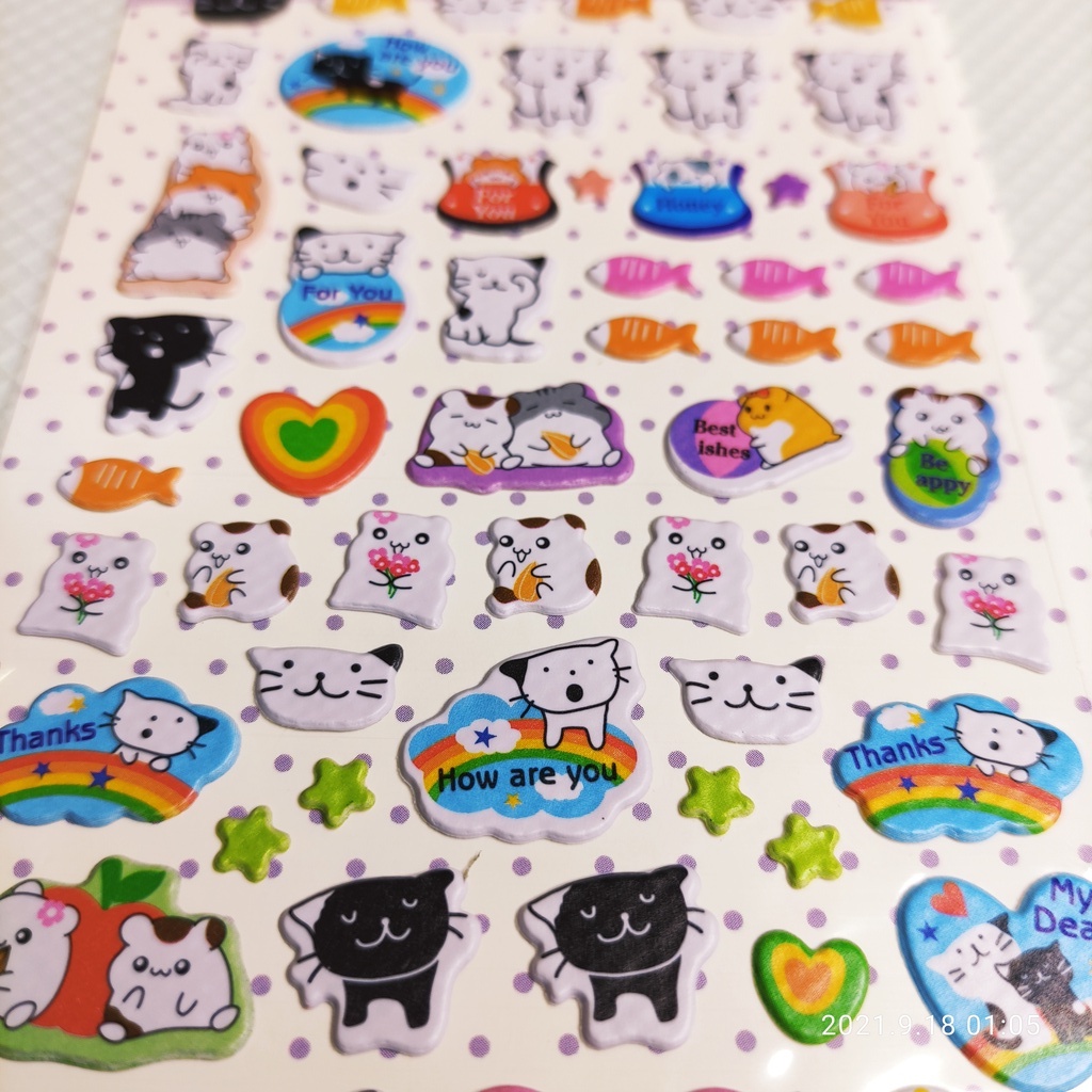 Sticker CAT gồm các hình dán  các chú mèo [S41] rất dễ thương sử dụng trang trí đồ vật - LUCKY SHOES VN