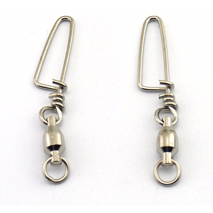 Set 10 khóa cần câu cá bằng thép không gỉ size 0 - 5