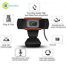 Webcam HD học trực tuyến, web	cam có mic và kẹp cố định, webcam pc : HD 1280P mic 2 cổng 1USB+ 1 JAC 3.5 | BigBuy360 - bigbuy360.vn