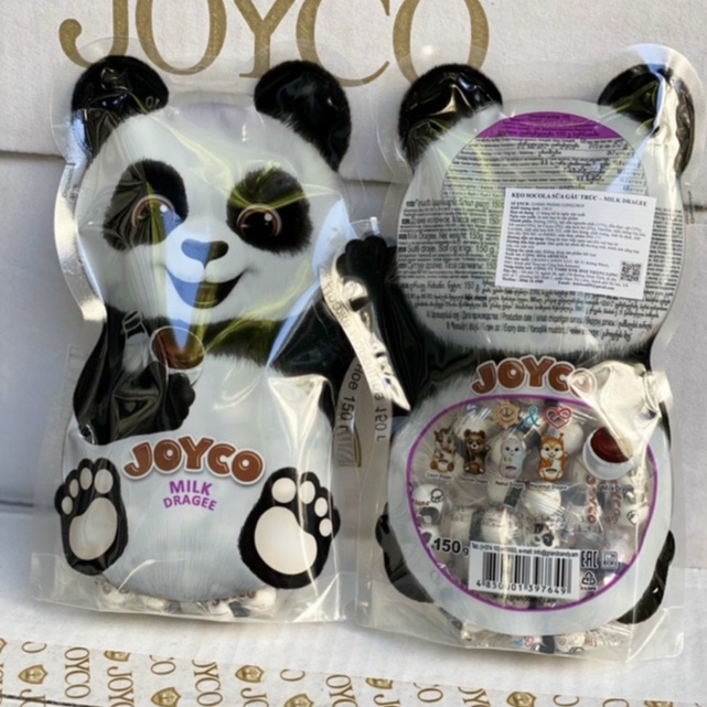 [Bịch 150gr] Kẹo Socola Gấu Panda Joyco Nga - Date T10/2022