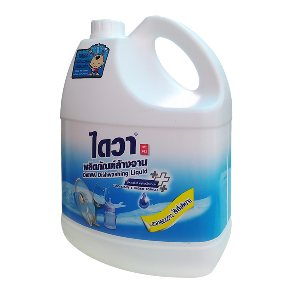 Nước rửa chén đậm đặc không mùi DAIWA Thái Lan 3800ml - can trắng xanh dương - Dishwashing detergent