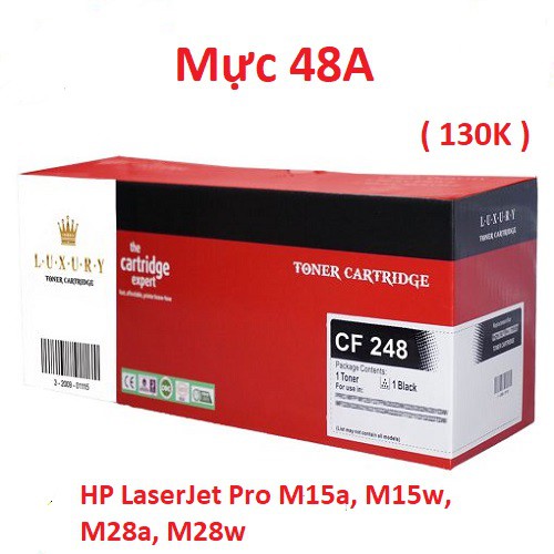 Hộp mực 48A dùng cho máy in HP LaserJet Pro M15a, M15w, M28a, M28w (full box)