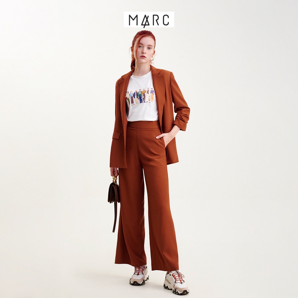 Quần nữ MARC FASHION ống suông lưng cao dây kéo sau CBMH0497