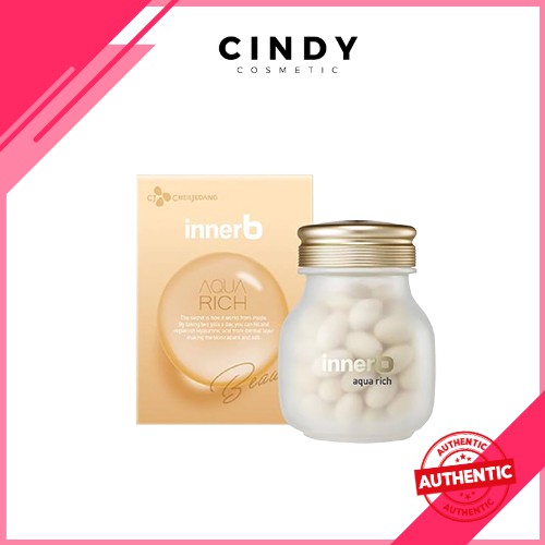 Viên Uống Cấp Nước Innerb Aqua Rich 70v Thêm Thành Phần Chống Nắng