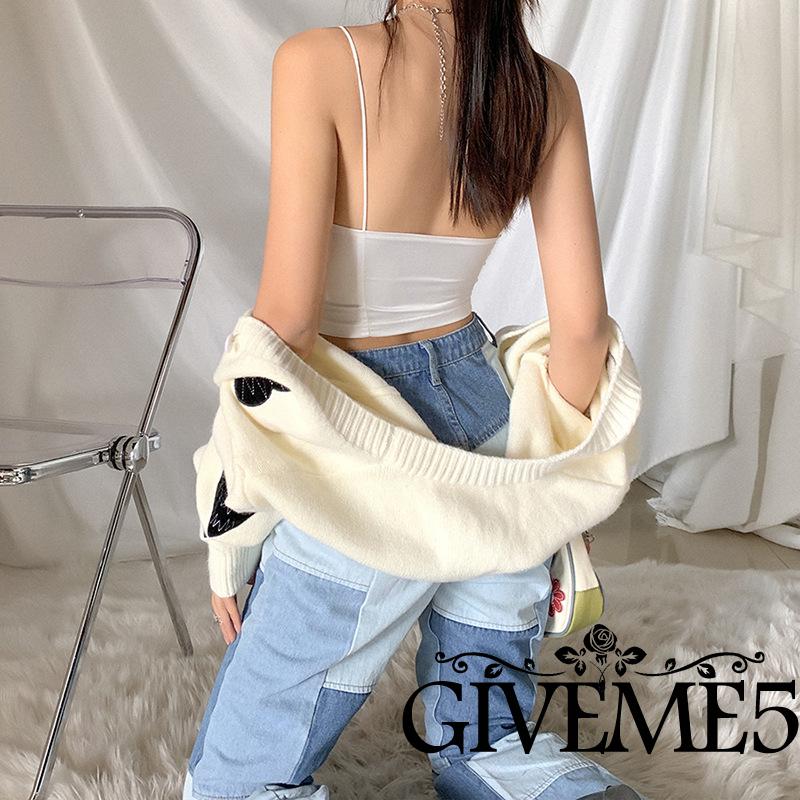 Áo Lửng Hai Dây Cổ Tim Quyến Rũ Dành Cho Nữ