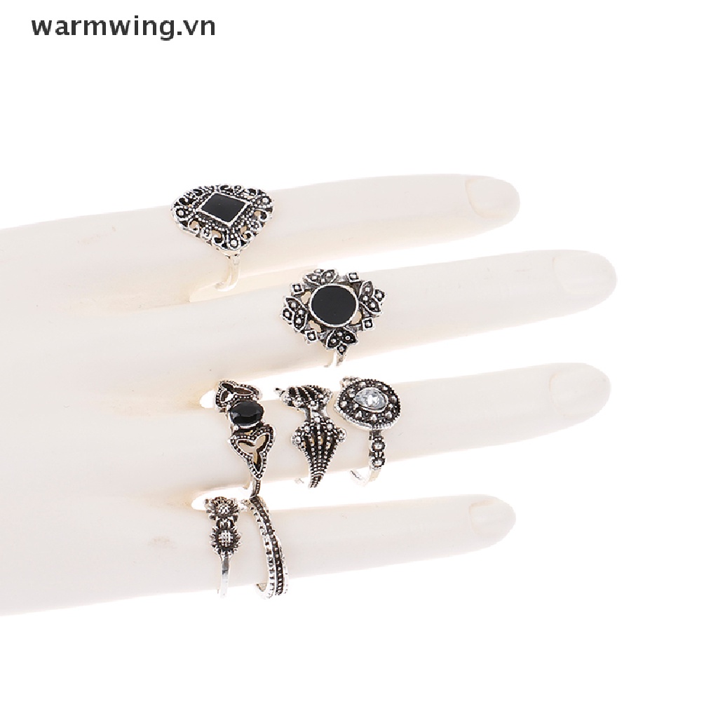 Bộ 15 Nhẫn Đeo Tay Phong Cách Vintage Cá Tính