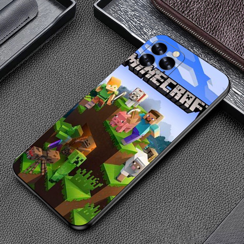 Ốp Điện Thoại Silicon In Hình minecraft Cho iphone 5 5s se 6 6s 7 8 x xs xr 11 12 plus pro max