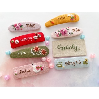 Kẹp tóc thêu tay