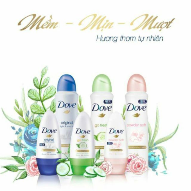 Lăn khử mùi Dove 40ml