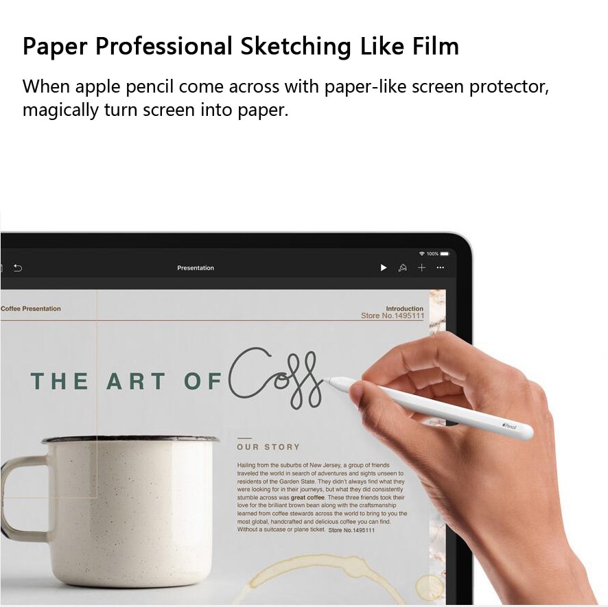 【buy 1 free 1】Dán màn hình iPad Paperlike Paper-like Chống vân tay. Ghi Chép-Viết-Vẽ như giấy . cho Apple iPad air 10.9 10.2 9.7 mini 7.9 Pro10.5 11 12.9