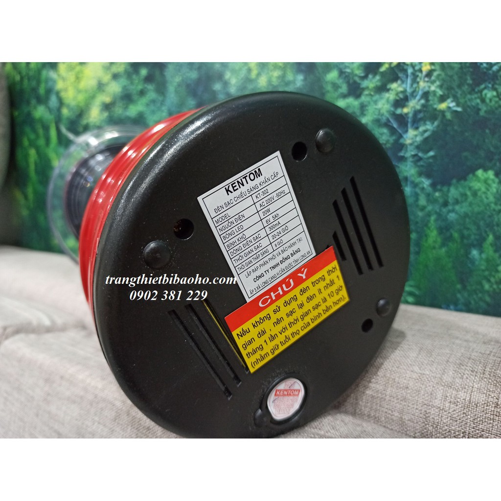 Đèn pin sạc chiếu sáng khẩn cấp xách tay Kentom KT 302