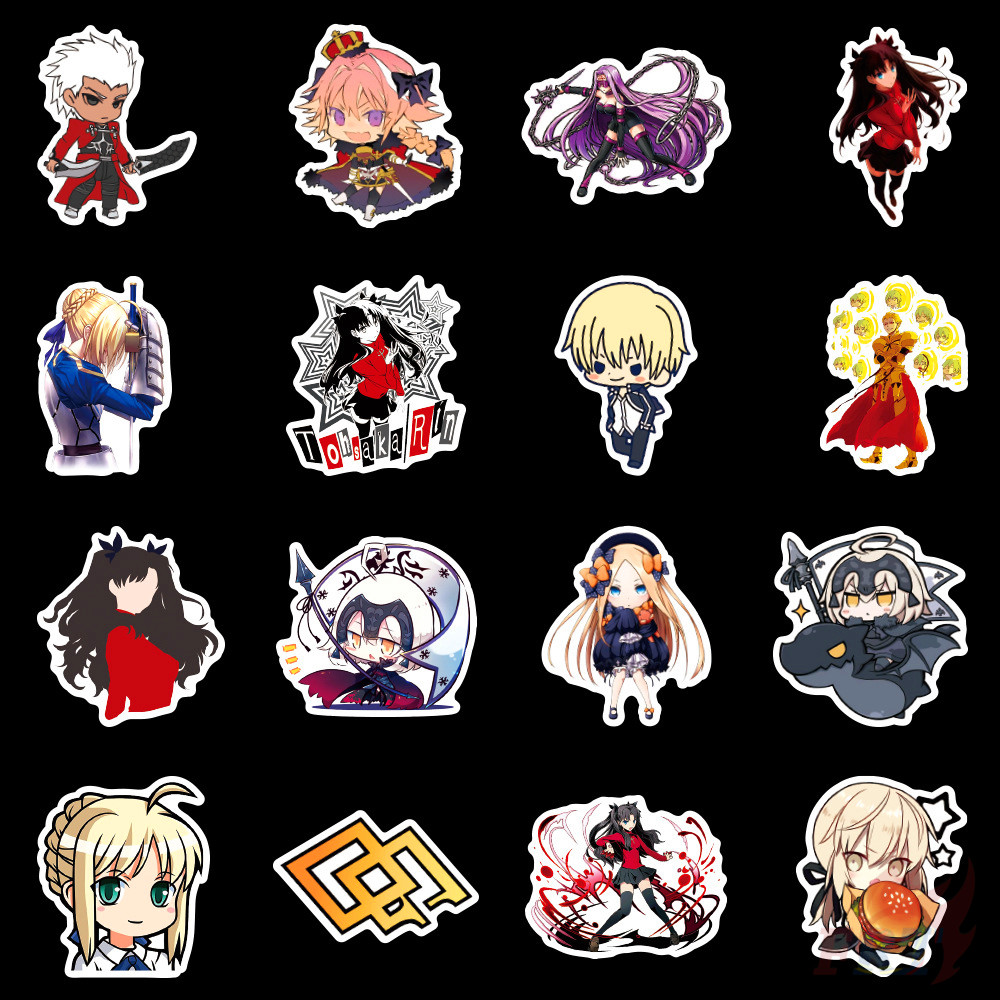 ❉ Fate / Stay Night Series 01 Stickers ❉ 50Pcs/Set Anime Waterproof DIY Fashion Decals Doodle Stickers