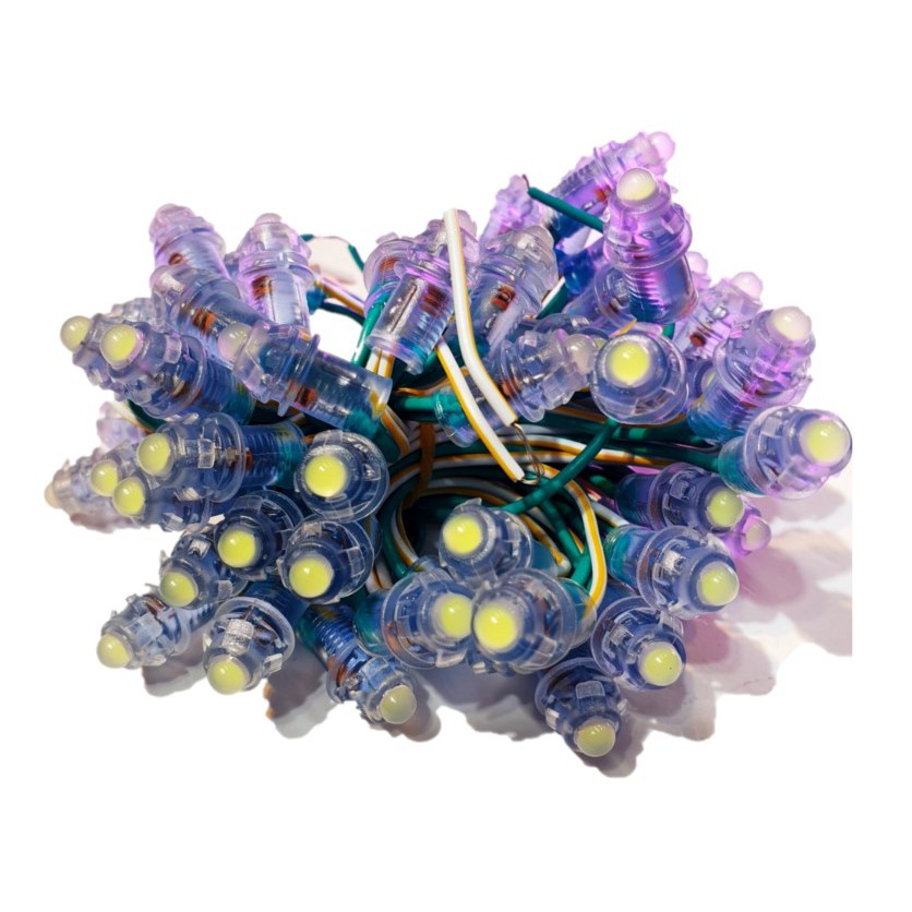 10 DÂY 500 Bóng LED Đúc F5/9mm 12V