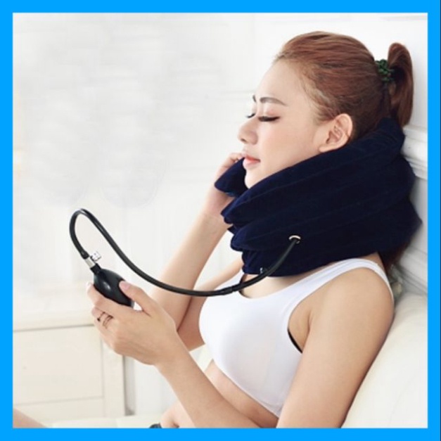 Đai Nâng Cổ Đai Gối Hơi Trị Liệu Kéo Giãn Đốt Sống Cổ
