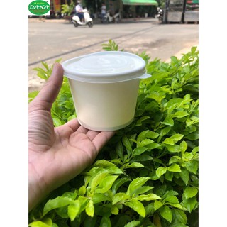 Tô giấy trắng nắp mờ 360ml ( set 10 cái )