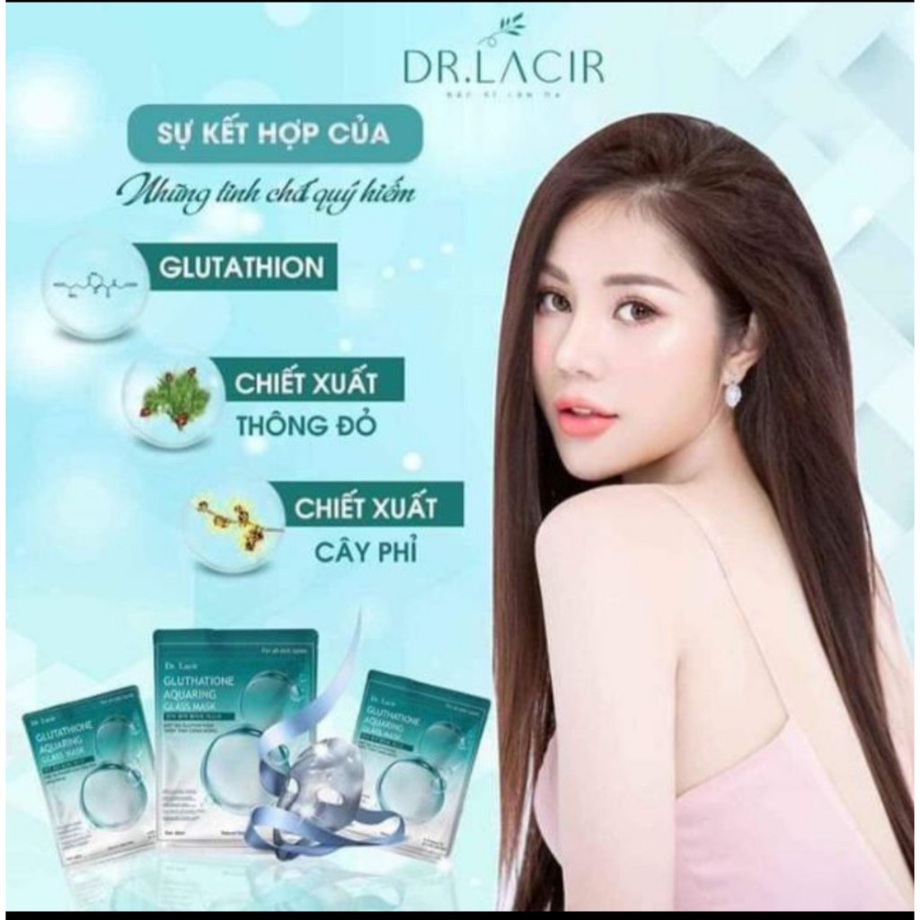 1 Mặt nạ Thủy Tinh Glutathione căng bóng Dr.Lacir