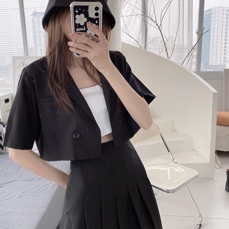 [Mã 88FASHIONSALE1 giảm 10K đơn 99K] Áo vest croptop ulzzang 1 lớp | BigBuy360 - bigbuy360.vn