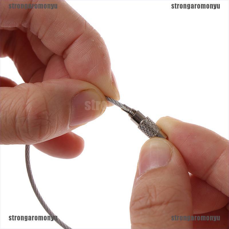 Set 5 Dây Móc Khóa Bằng Thép Không Gỉ Tiện Dụng Khi Đi Dã Ngoại