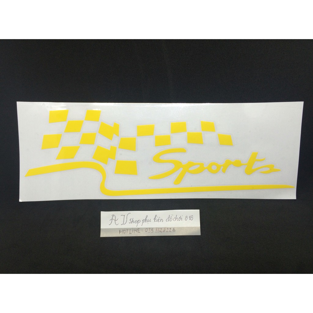 Decal chữ sport