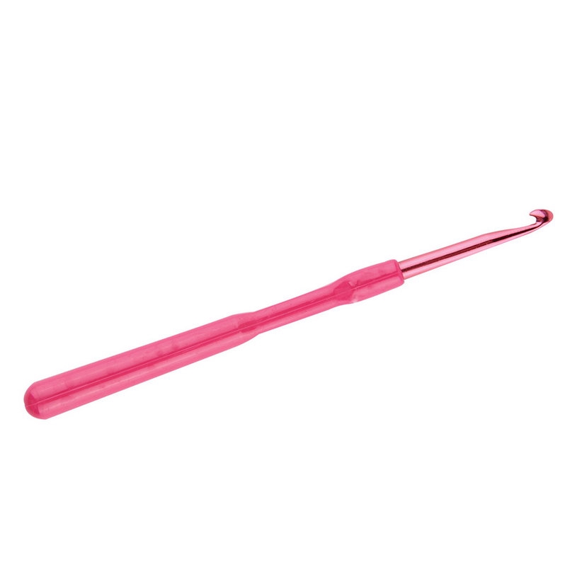 Finelife】Bộ 6 móc móc nhiều màu có tay cầm nhựa tiện lợi 2.5-5mm钩针六件套2.5-5mm