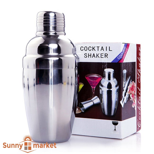 Bình lắc cocktail shaker 750ml inox dày pha chế trà sữa, cocktail, café