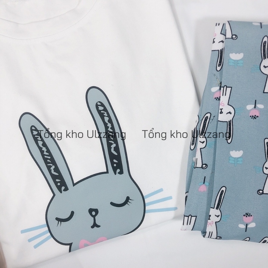 Bộ ngủ áo cotton quần lừng Kate Thái siêu cute | BigBuy360 - bigbuy360.vn