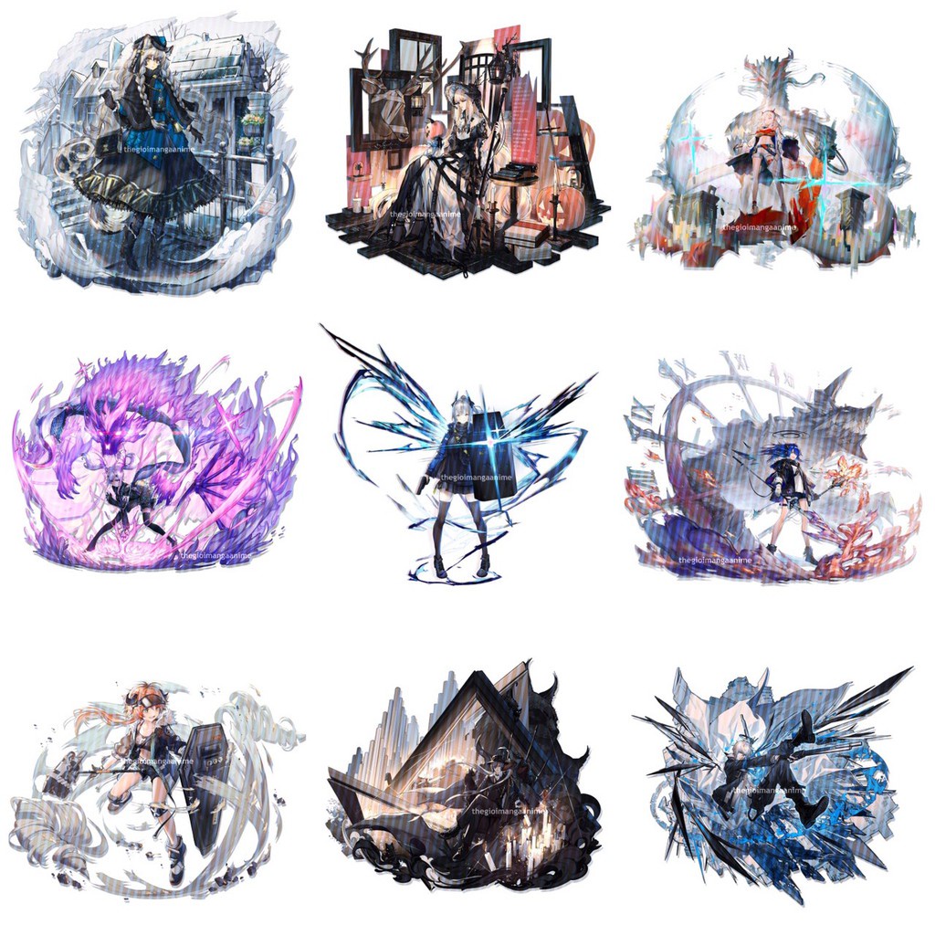 ♗❖(M3) Mô hình nhân vật standee ARKNIGHTS mica in anime chibi trang trí trưng bày