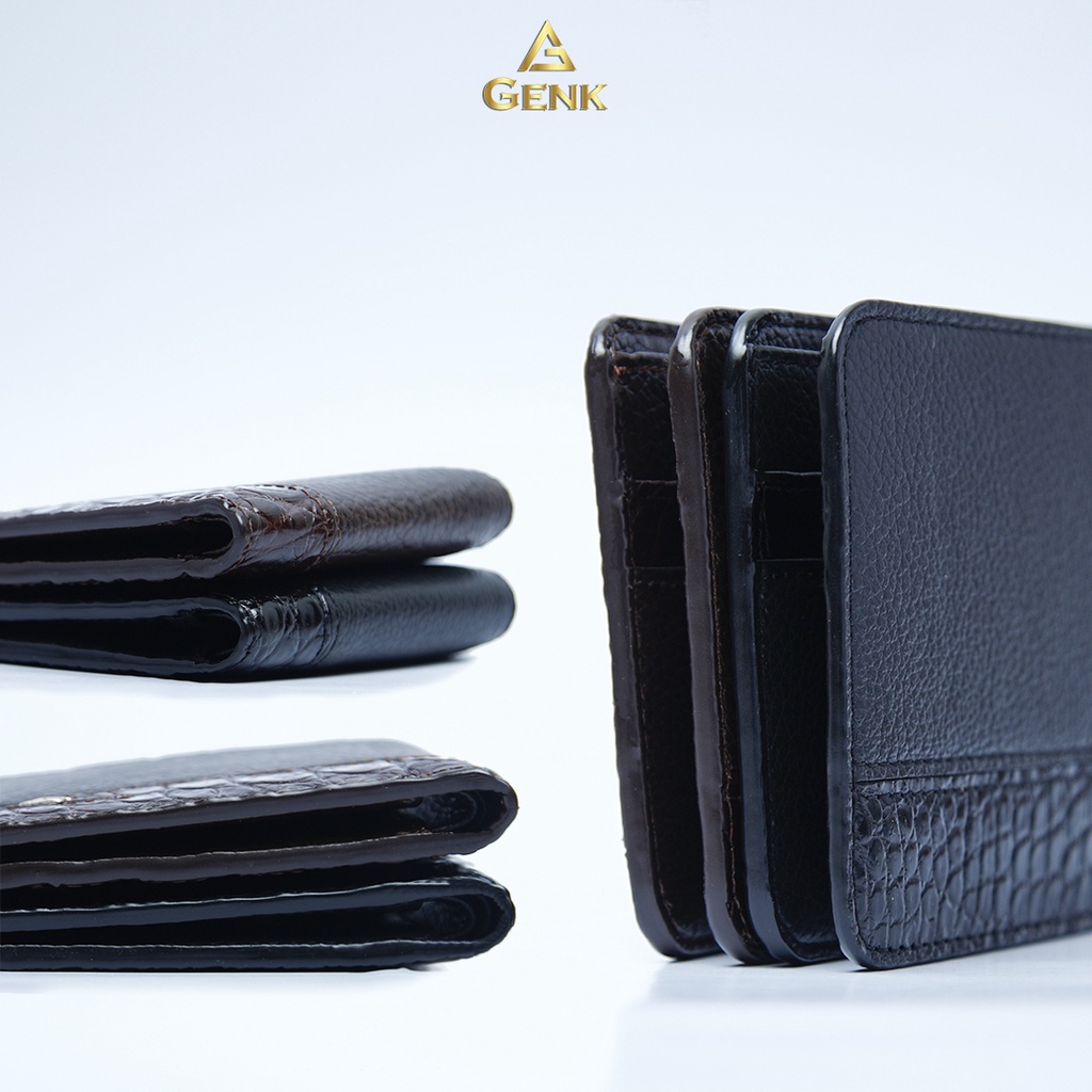 Ví Da Nam Cá Sấu Cao Cấp Thương Hiệu Genk - GBCS03
