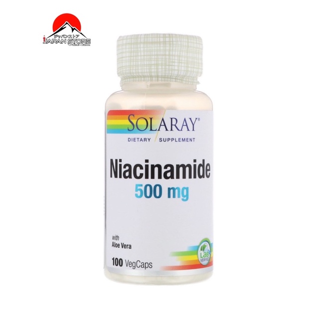 Viên uống Niacinamide 500mg Solaray  100 VIÊN ngừa mụn