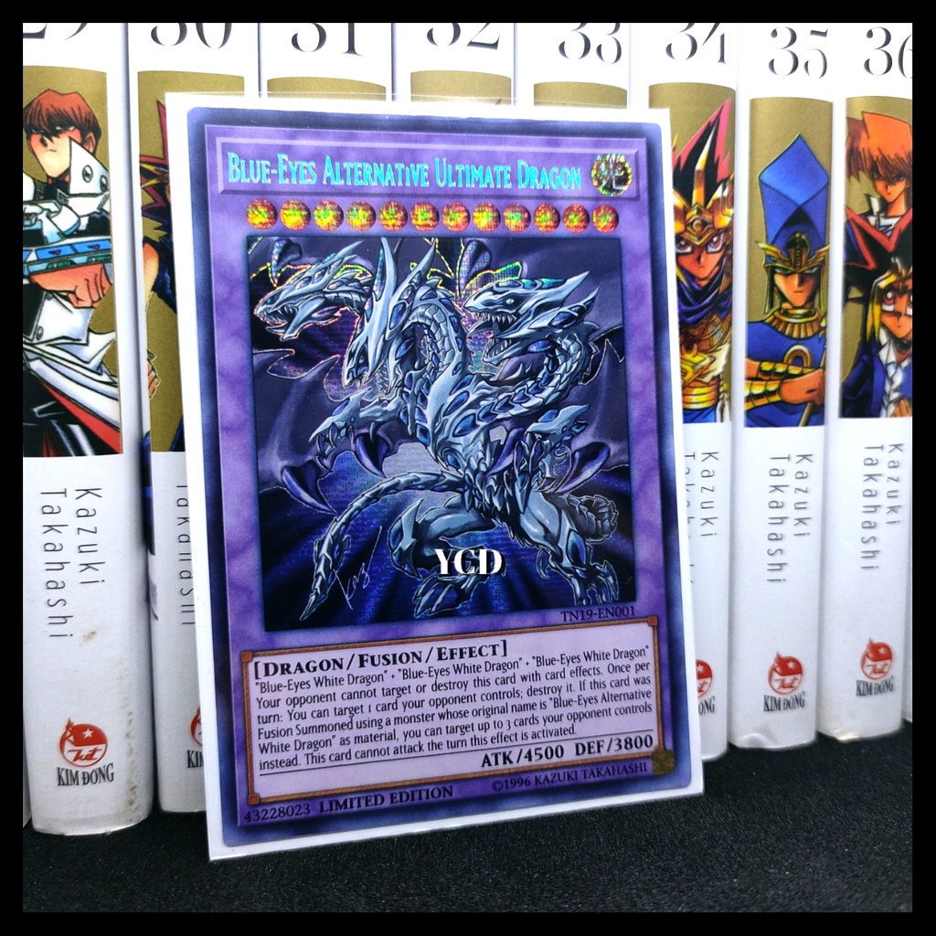 Thẻ bài yugioh chính hãng Blue-Eyes AlternativeUltimate dragon – Prismatic Secret Rare