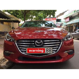 Ốp trang trí mặt ca lăng mẫu xi mạ Mazda 3 2017-2019