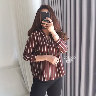 Áo sơ mi nút đồng sang chảnh