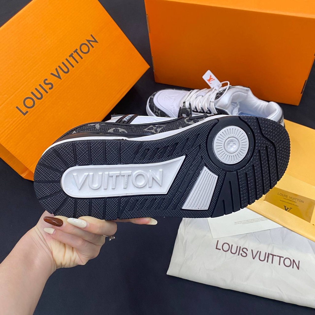 Giày thể thao LV Trainer siêu phẩm Hot Trend hàng Trung cao cấp giá rẻ- Giày luôn vui tươi cá tính dễ phối đồ Full Box