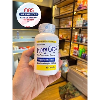 Viên uống trắng da glutathione complex 1500mg ivory caps 60 viên