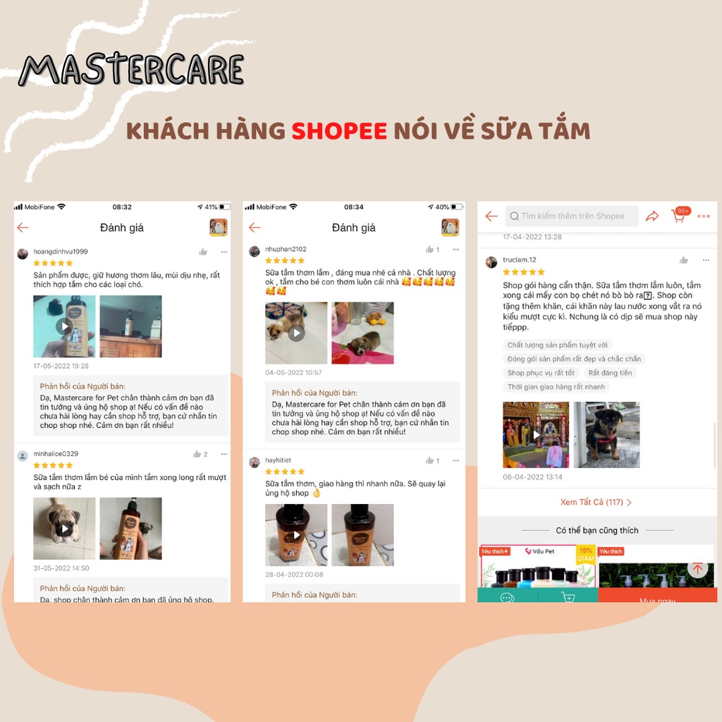 Sữa Tắm Cho Mèo MASTERCARE  Khử Mùi Hôi Giảm Rụng Lông Dưỡng Lông Mượt Và Giảm Ve Ghẻ Bám  250ml