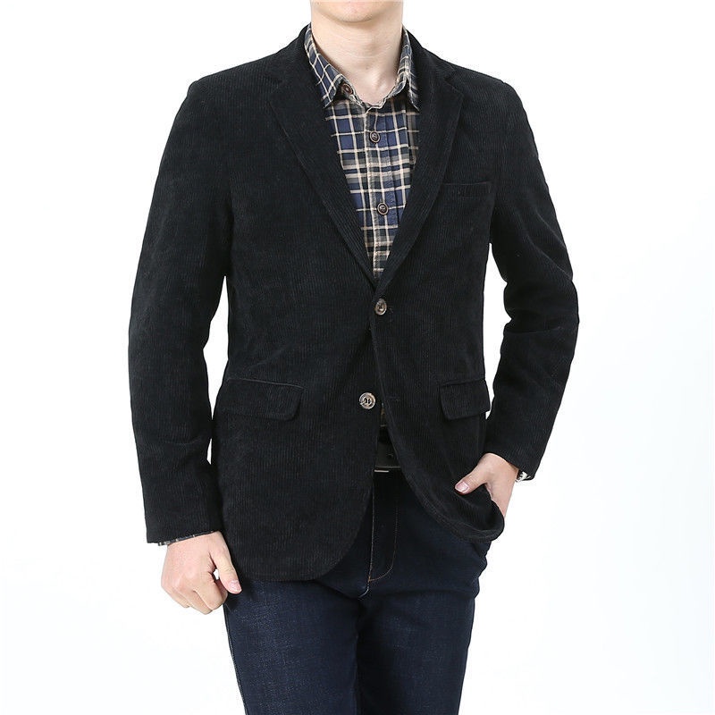 Áo khoác vest dáng rộng cỡ lớn thường ngày cho nam trung niên