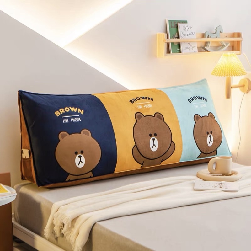 Gối tựa đầu giường họa tiết ngộ nghĩnh size 1m5 và 1m8