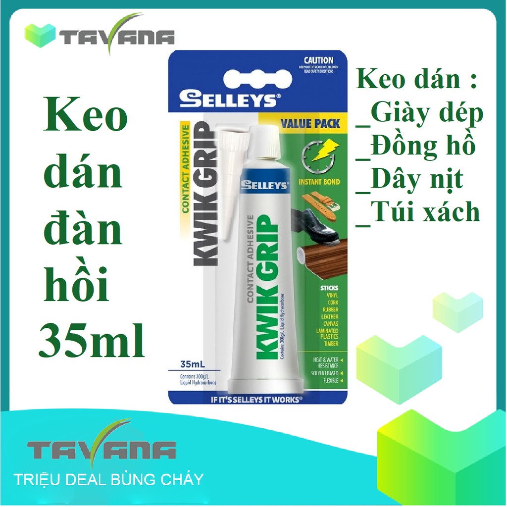 Keo dán giày, đồng hồ Selleys Kwik Grip 35ML