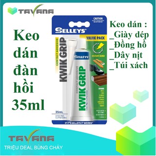 Keo dán giày, đồng hồ siêu dính Selleys Kwik Grip 35ML